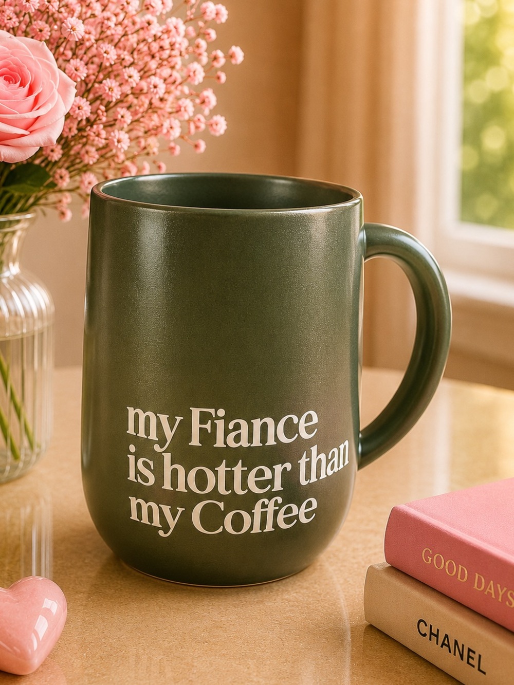 New “ My Fiancé Is Hotter Than My Coffee “ mug coffee cup
